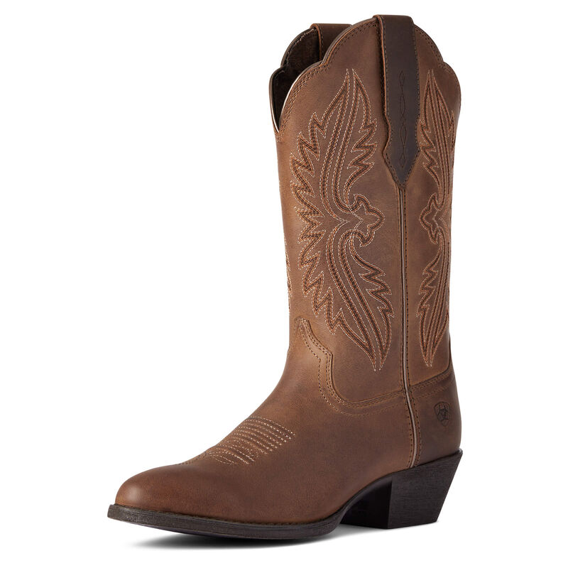 Ariat Heritage R Toe Stretchfit - Naisten Ruskea Bootsit ( PLXRTC-649 )